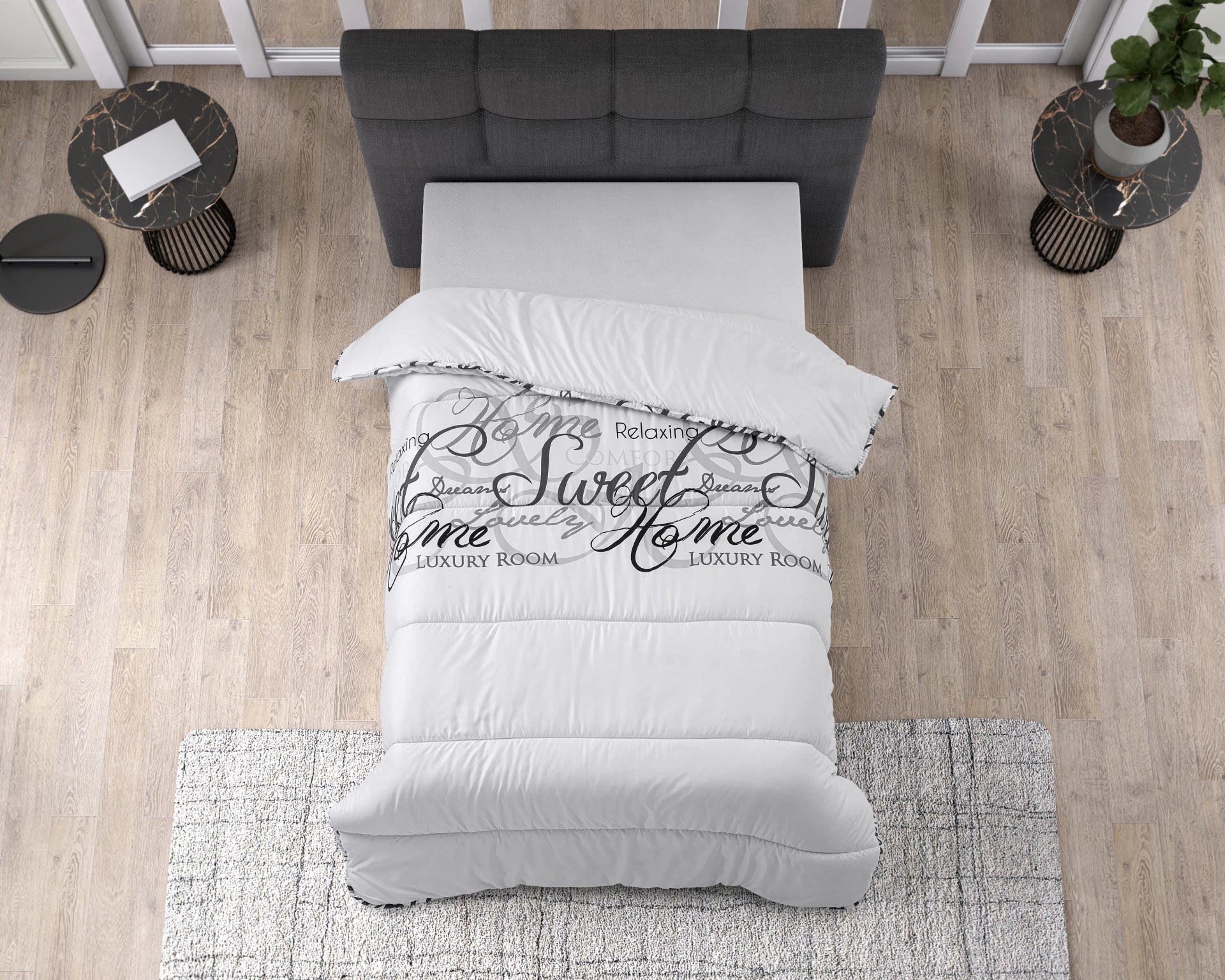 CloudSoft 2-in-1 dekbed | Wit Home Sweet Home