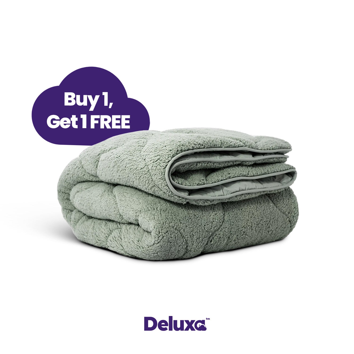 CloudSoft 2-in-1 Duvet | Teddy Green