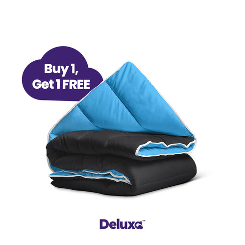 CloudSoft 2-in-1 Duvet | Black & Blue