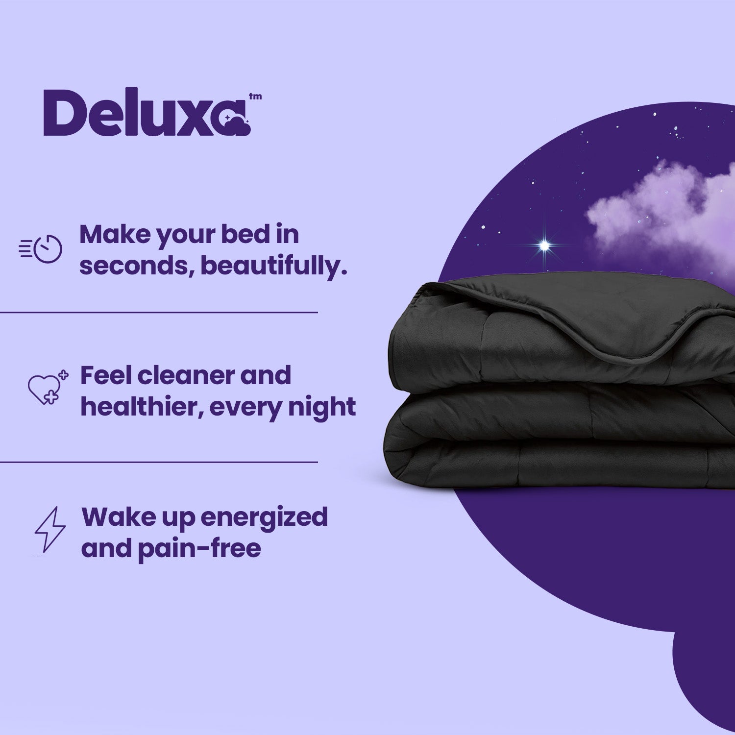 CloudSoft 2-in-1 Duvet | Velvet Black