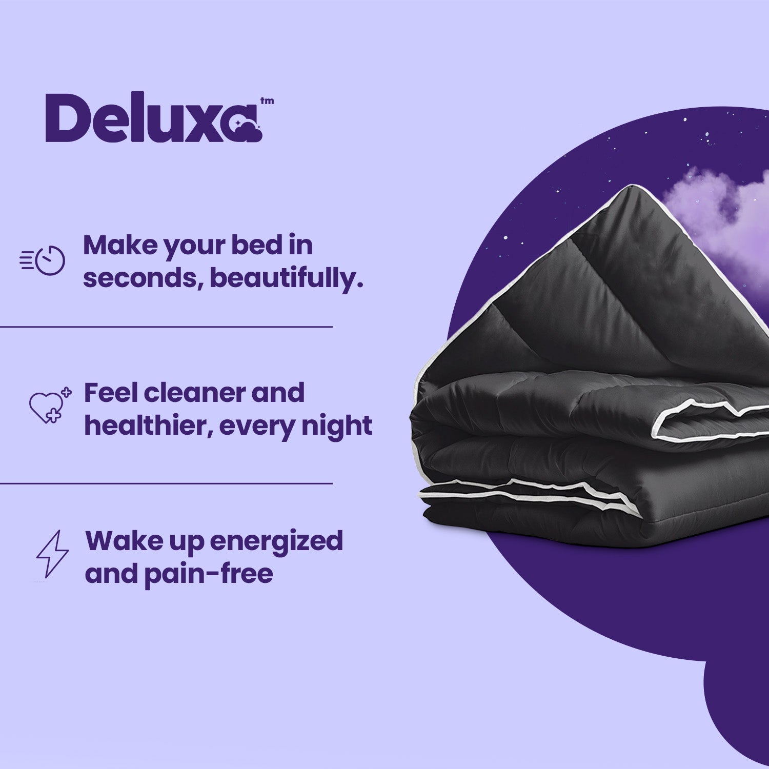 CloudSoft 2-in-1 Duvet | Black