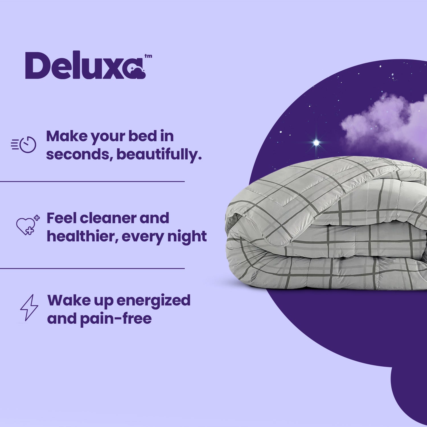 CloudSoft 2-in-1 Duvet | Hannah Grey