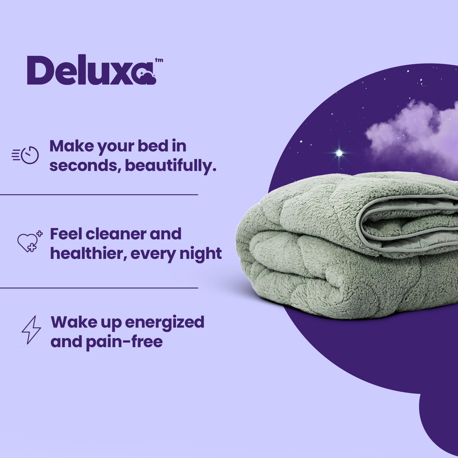 CloudSoft 2-in-1 Duvet | Teddy Green