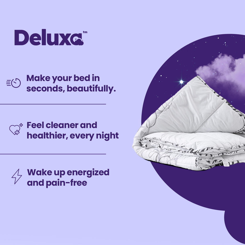 CloudSoft 2-in-1 Duvet | White Home Sweet Home