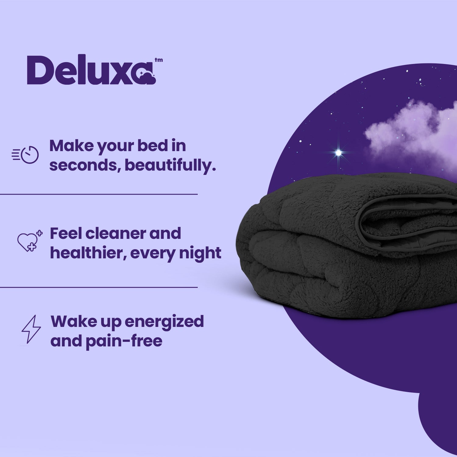CloudSoft 2-in-1 Duvet | Teddy Anthracite