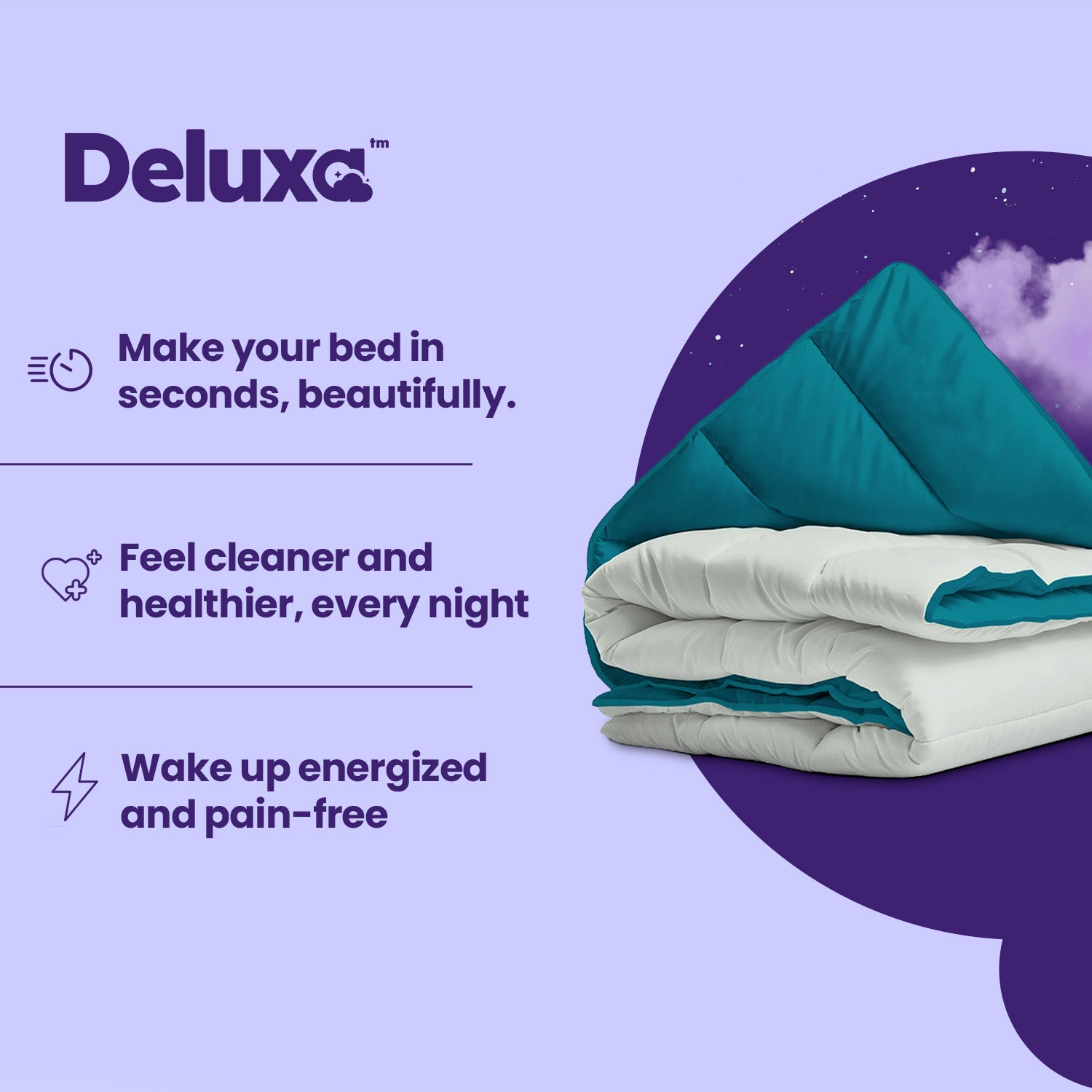 CloudSoft 2-in-1 Duvet | Foggy and Plume