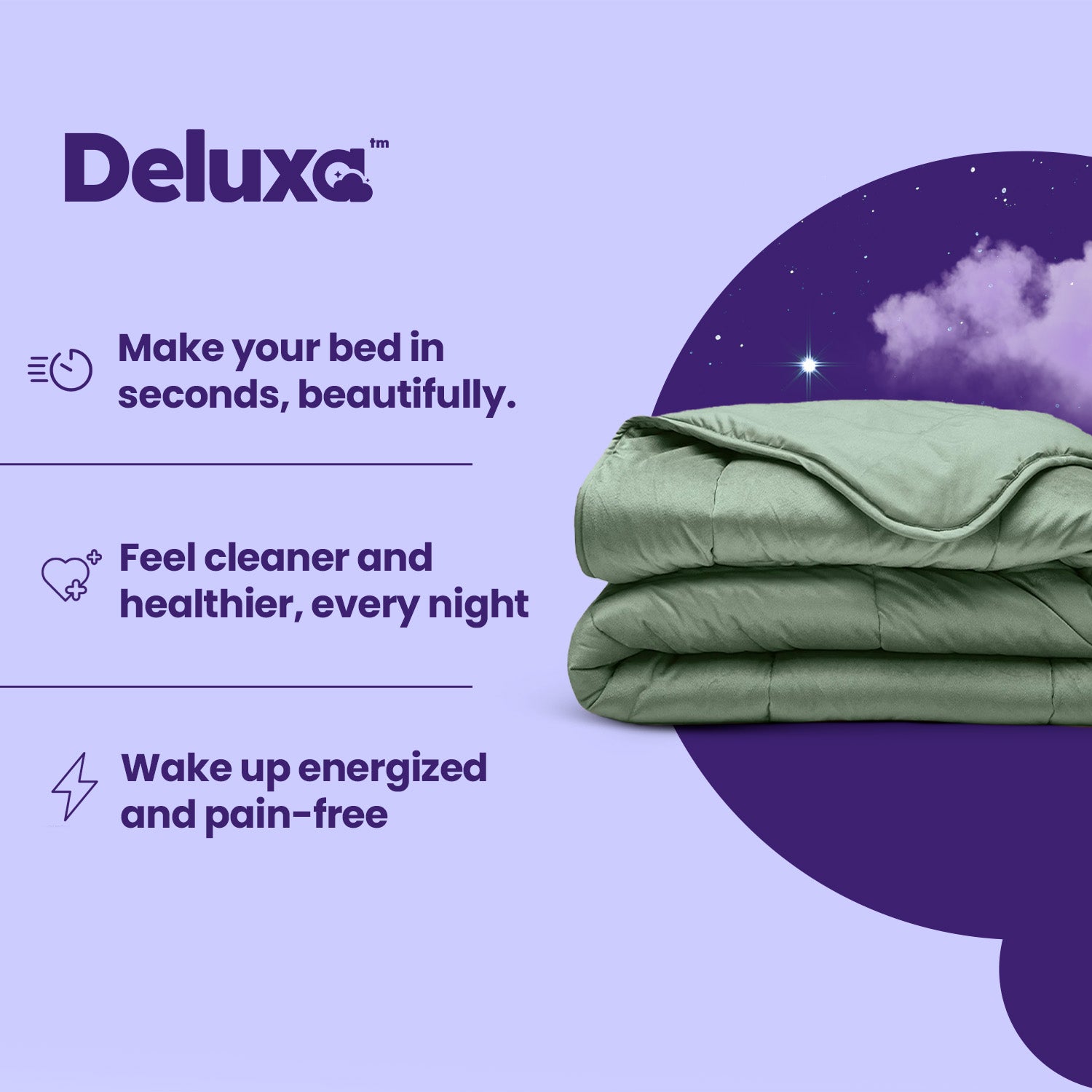 CloudSoft 2-in-1 Duvet | Velvet Green