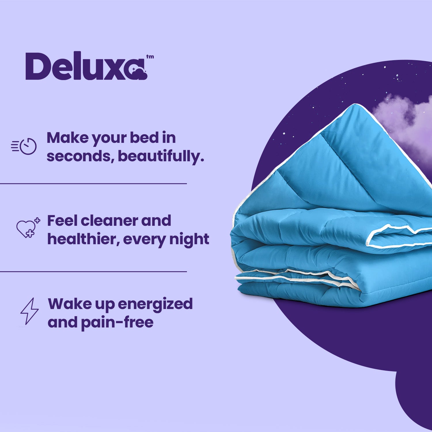 CloudSoft 2-in-1 Duvet | Light Blue