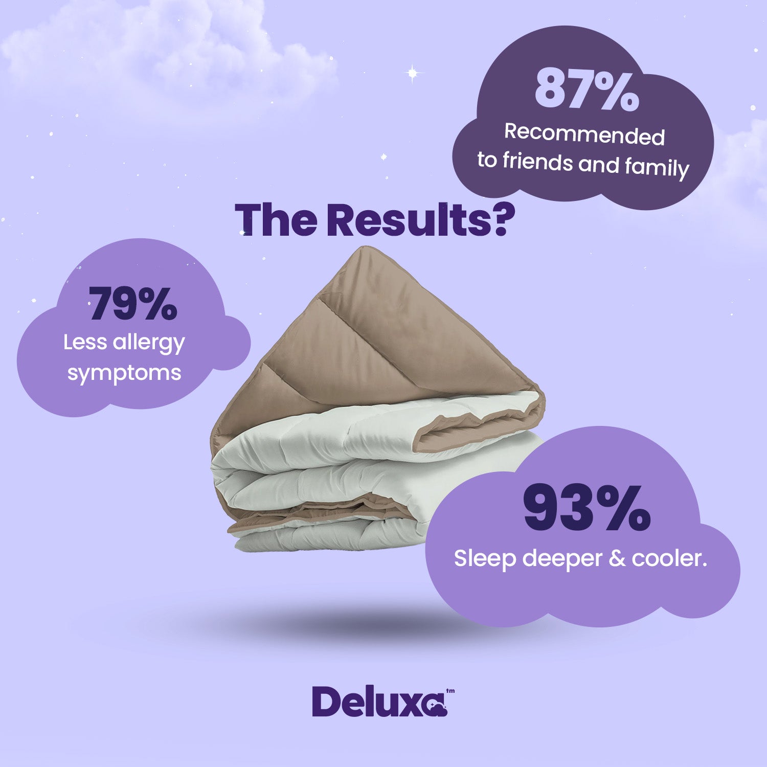 CloudSoft 2-in-1 Duvet | Foggy and Teak