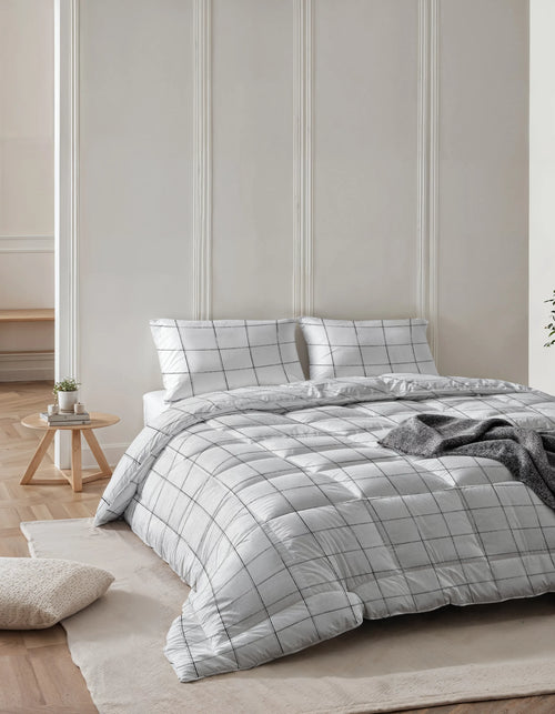 CloudSoft 2-in-1 Duvet | Check White