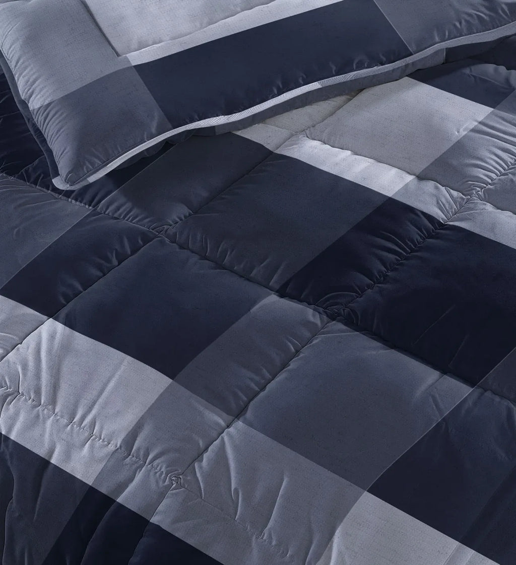 CloudSoft 2-in-1 Duvet | Checkered Blue