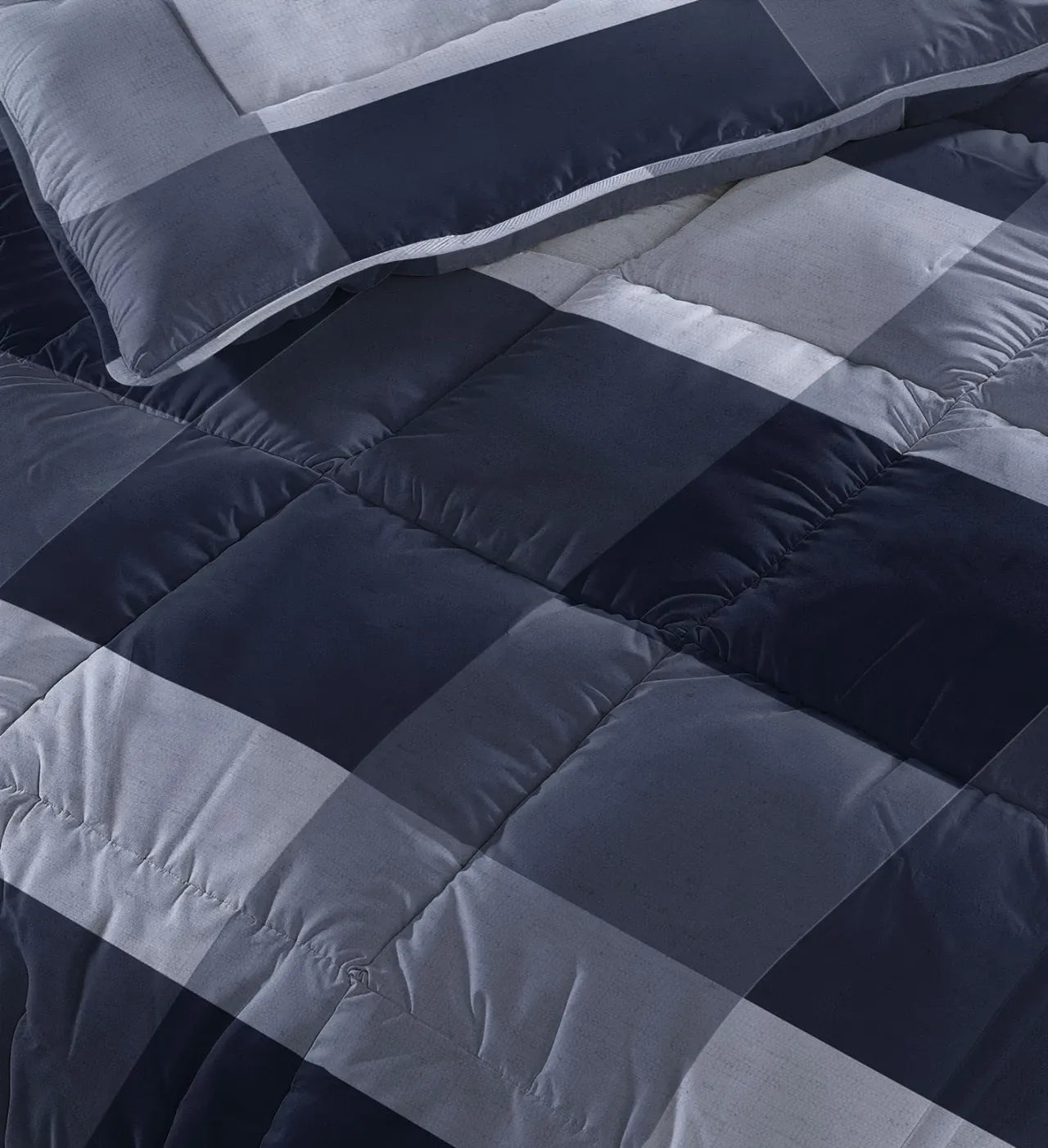 CloudSoft 2-in-1 Duvet | Checkered Blue